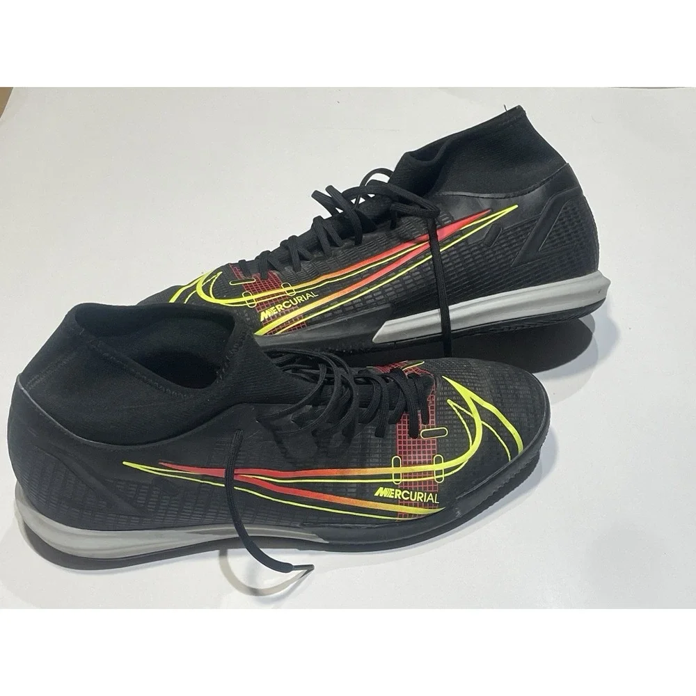 Nike Mercurial Superfly 8 Academy IC CV0847-090 Soccer Sz US 11 Good‎ Used Black